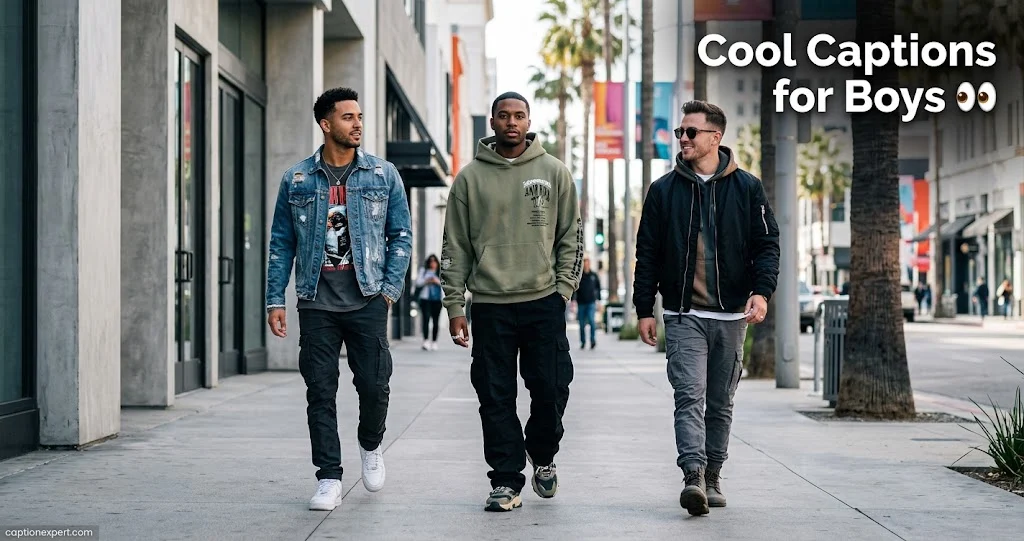 Cool Captions for Boys 