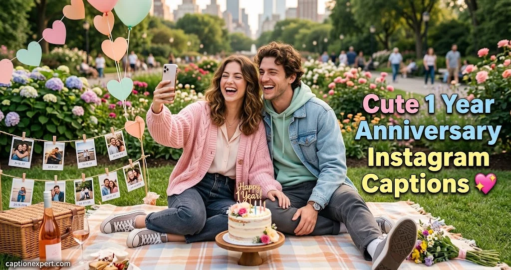 Cute 1 Year Anniversary Instagram