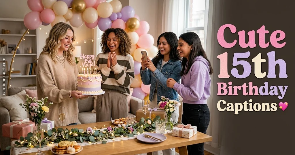 Cute 15th Birthday Captions