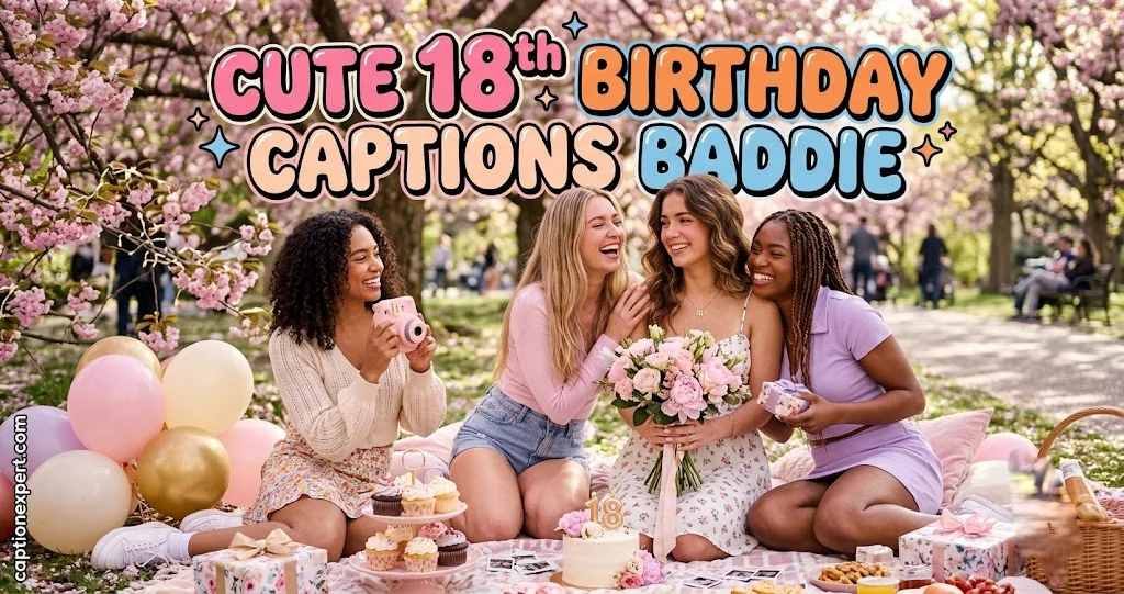 :Cute 18th Birthday Captions Baddie
