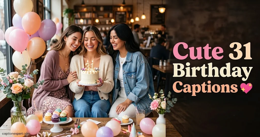Cute 31 Birthday Captions