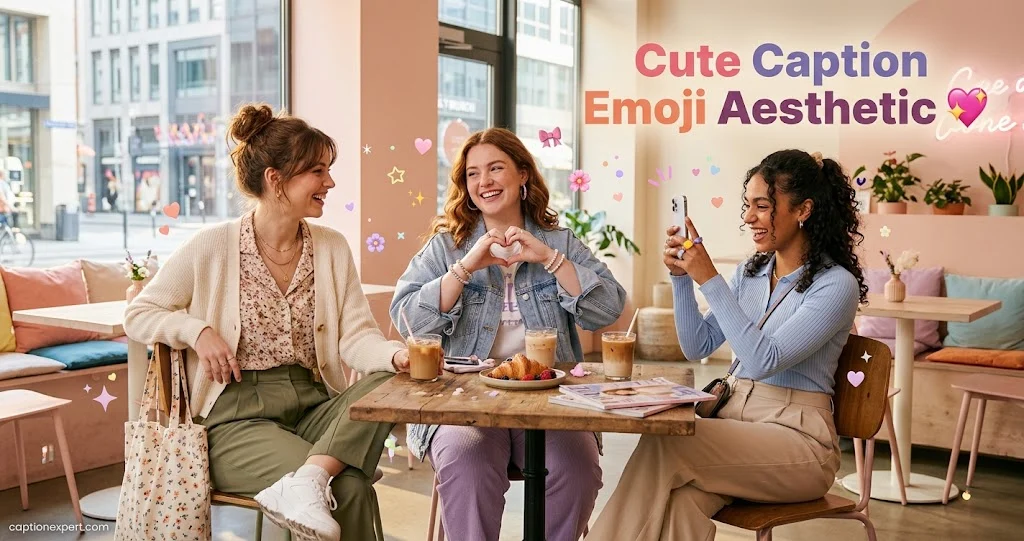 Cute Caption Emoji Aesthetic 
