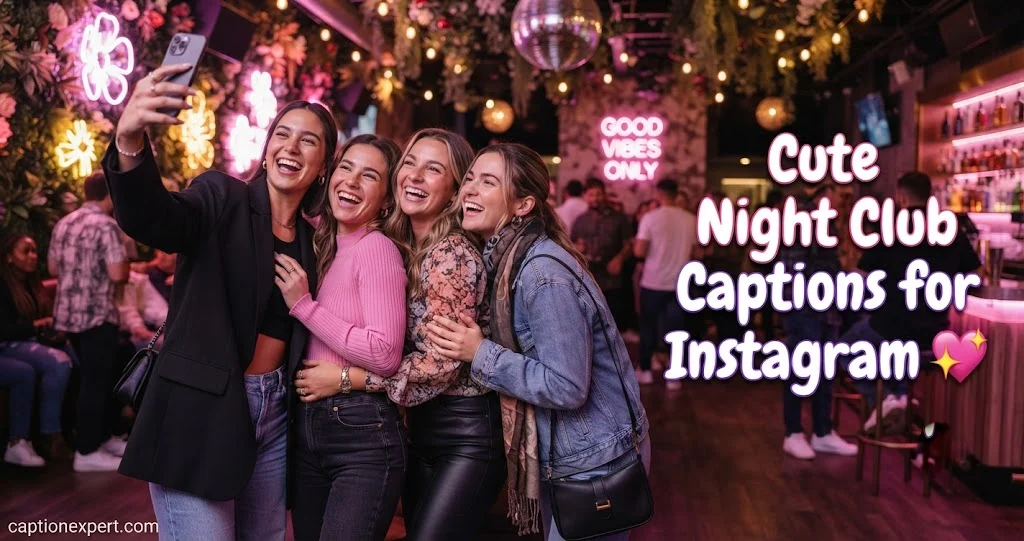 Cute Night Club Captions for Instagram