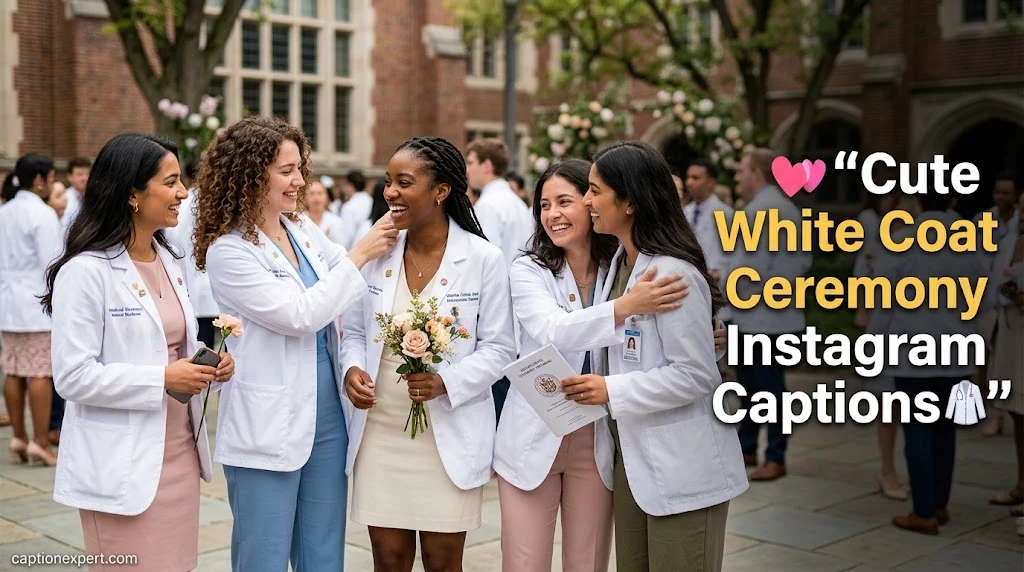 Cute White Coat Ceremony Instagram Captions