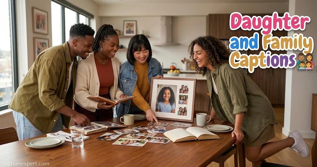 Daughter and Family Captions