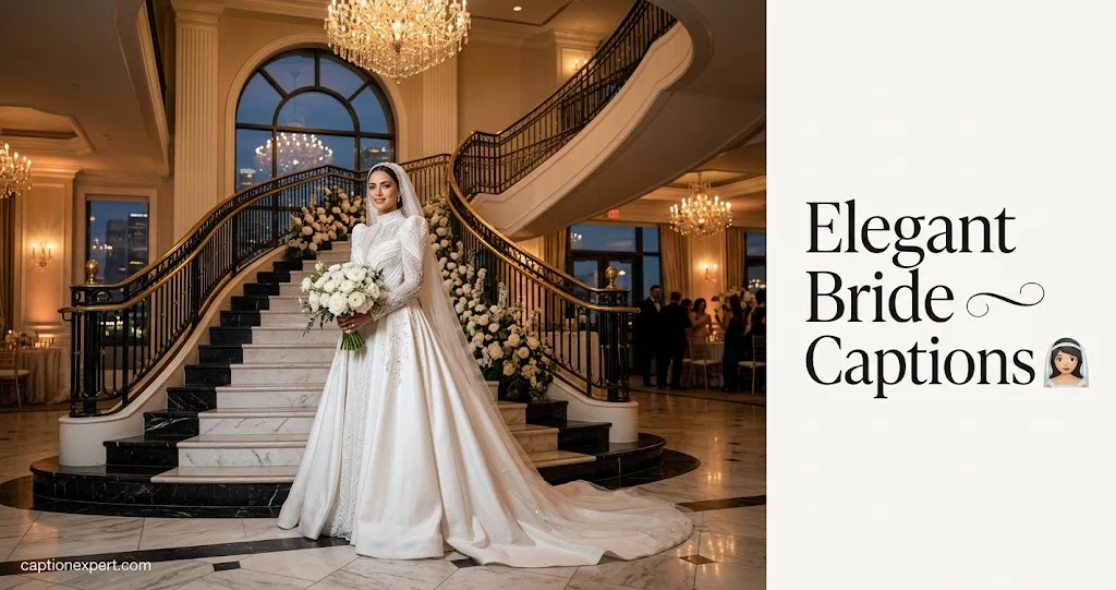 Elegant Bride Captions