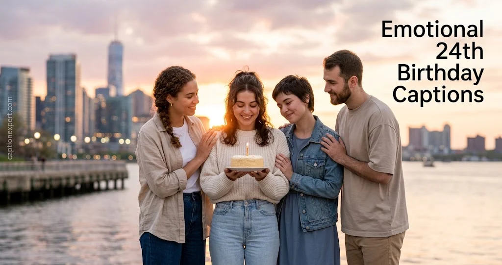 Emotional 24th Birthday Captions 
