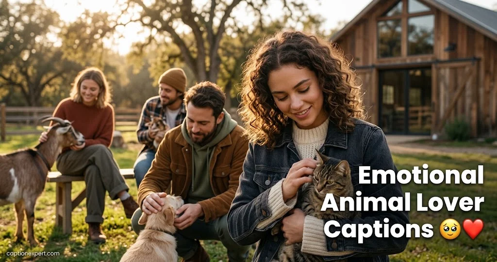 Emotional Animal Lover Captions