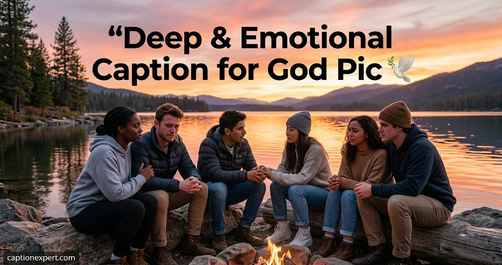 Emotional Caption for God Pic