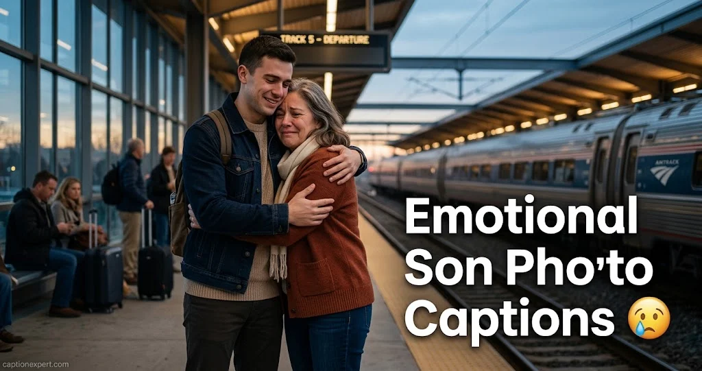 Emotional Son Photo Captions