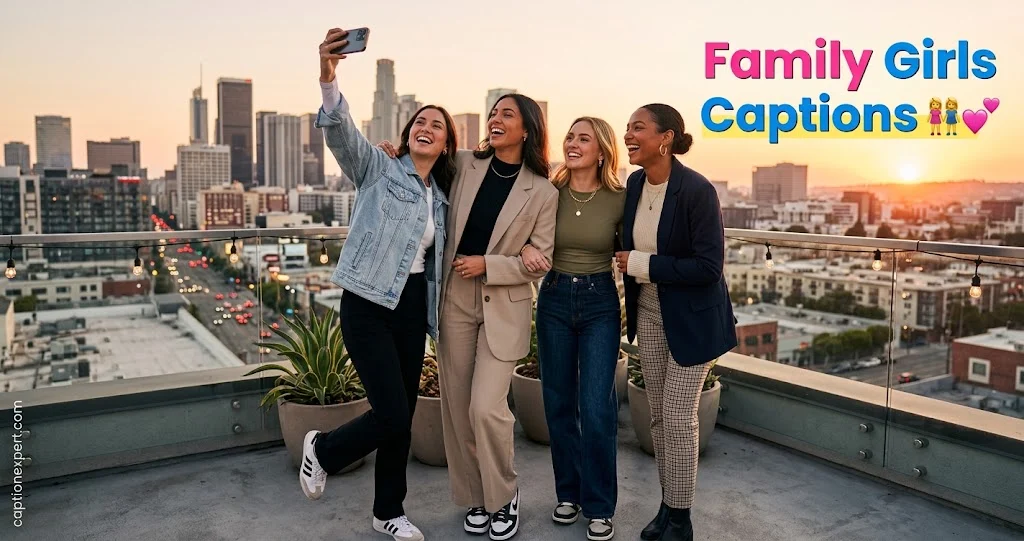 Family Girls Captions