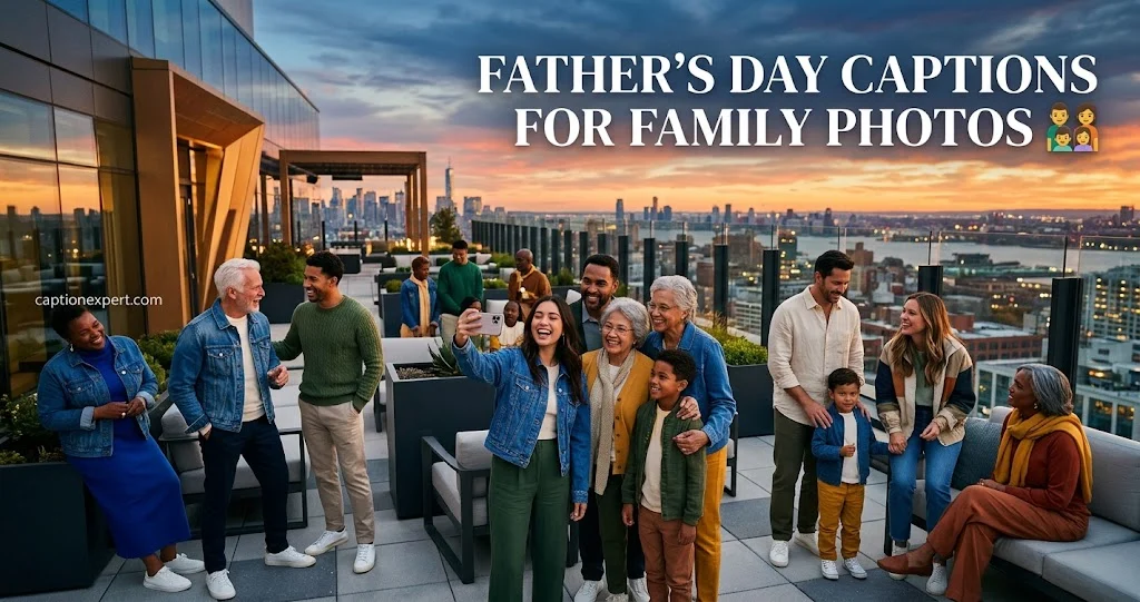Father's Day Captions for Family Photos
