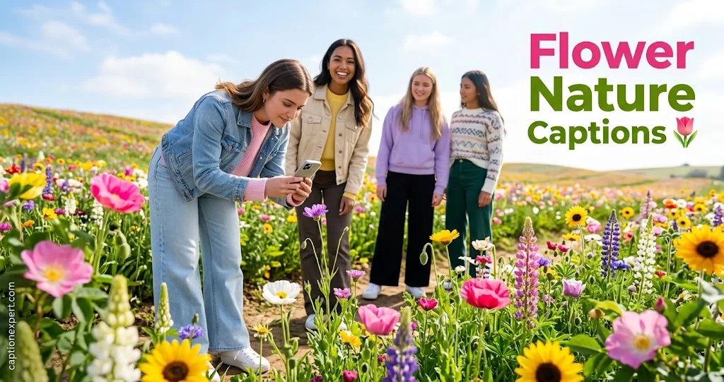 Flower Nature Captions 