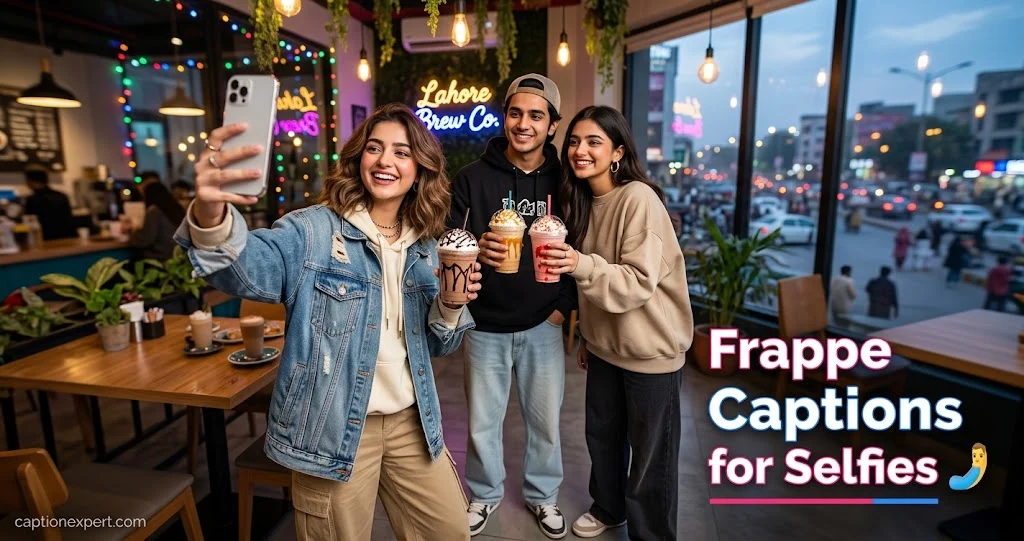 Frappe Captions for Selfies 