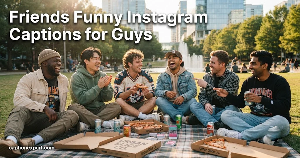 Friends Funny Instagram Captions for Guys