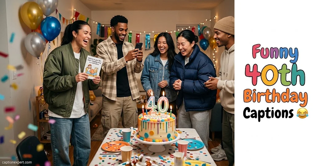 Funny 40th Birthday Captions 