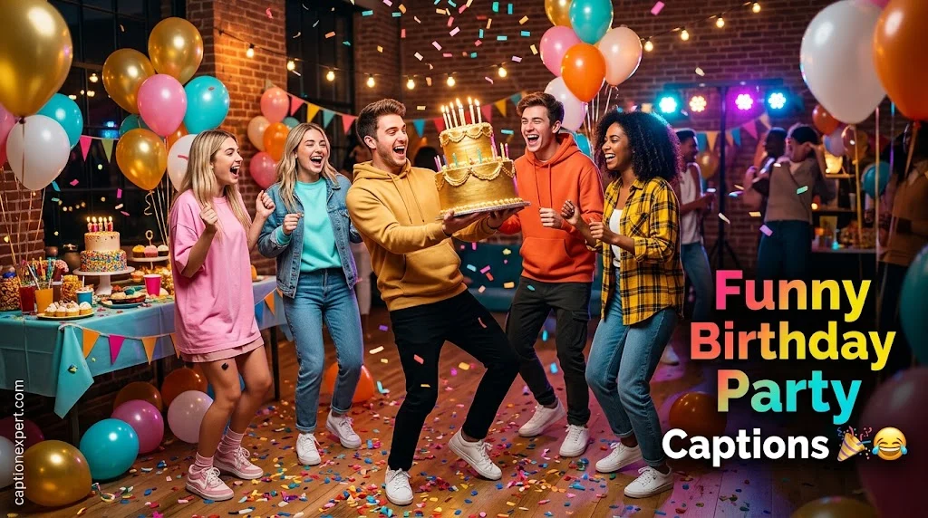 Funny Birthday Party Captions