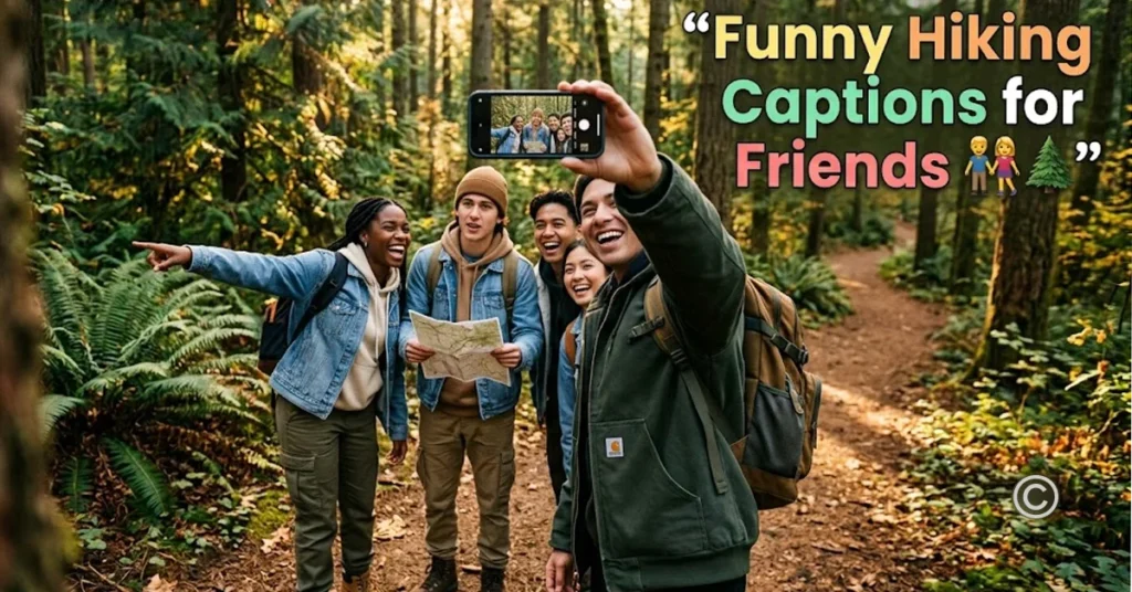Funny Hiking Captions for Friends