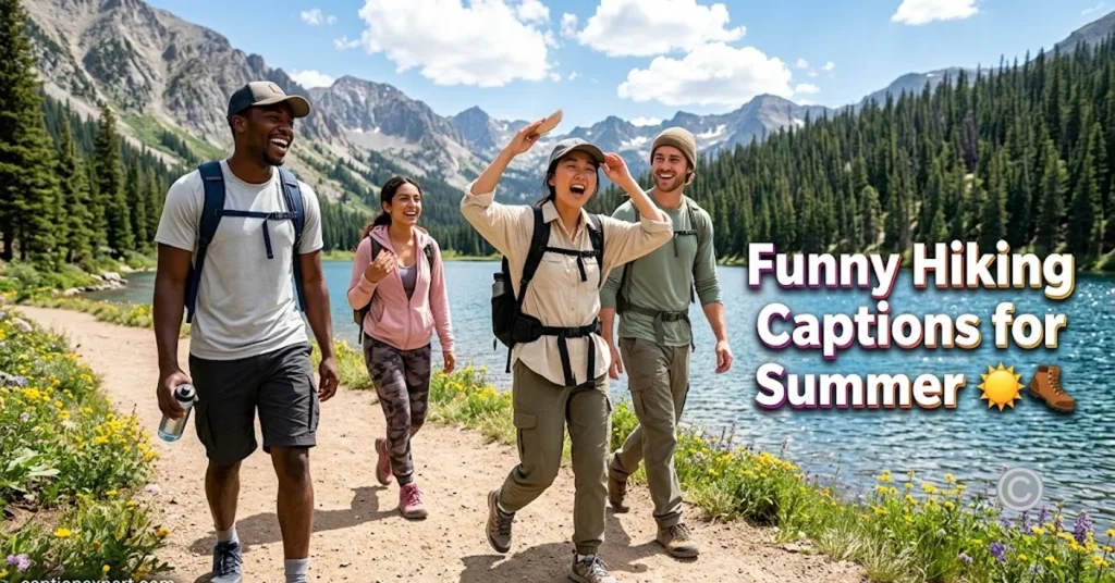 Funny Hiking Captions for Summer