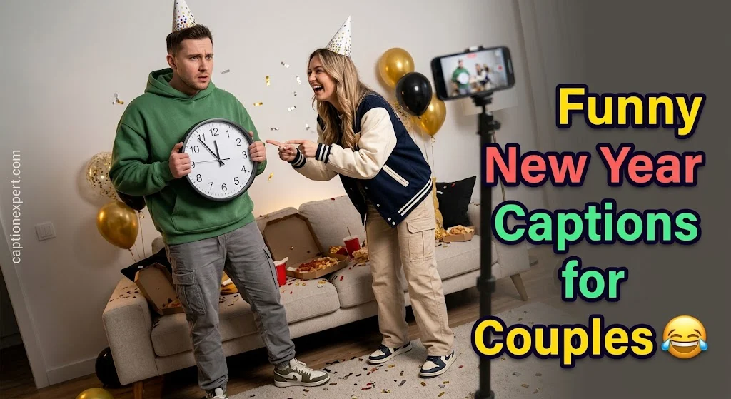 Funny New Year Captions for Couples