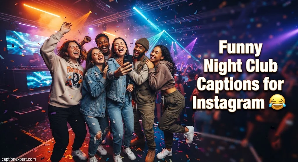 Funny Night Club Captions for Instagram