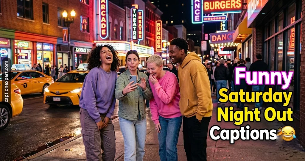 Funny Saturday Night Out Captions