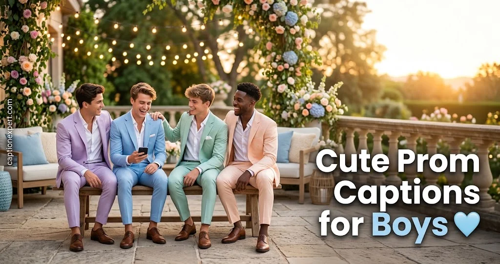 Cute Prom Captions for Boys