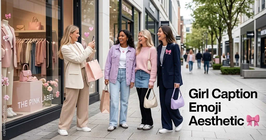 Girl Caption Emoji Aesthetic