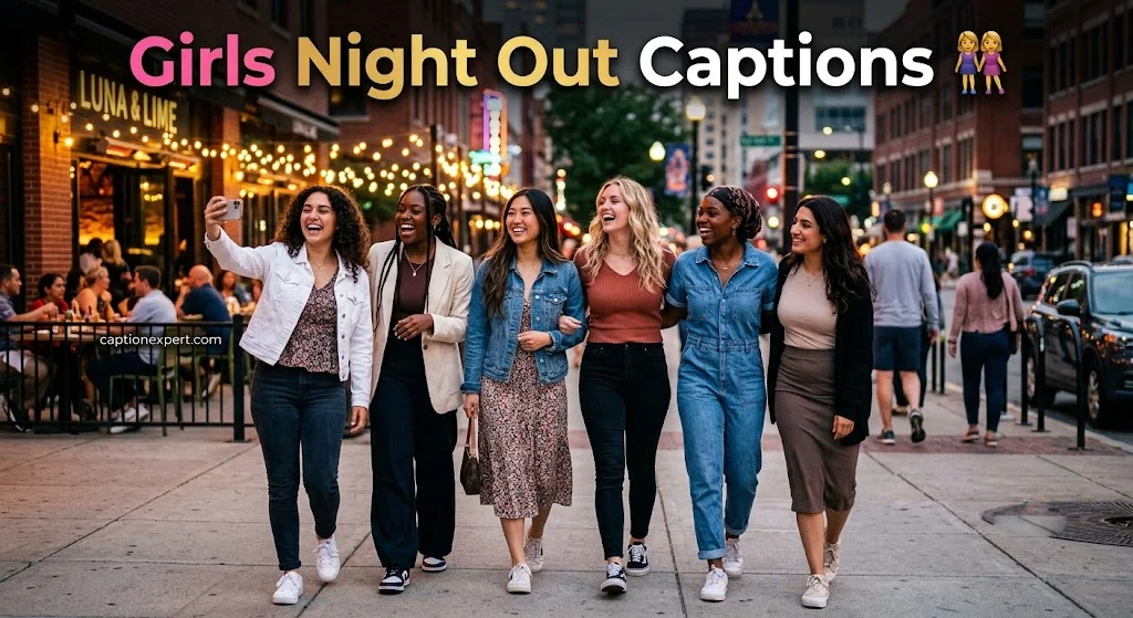 Girls Night Out Captions