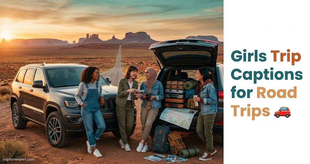 Girls Trip Captions for Road Trips 