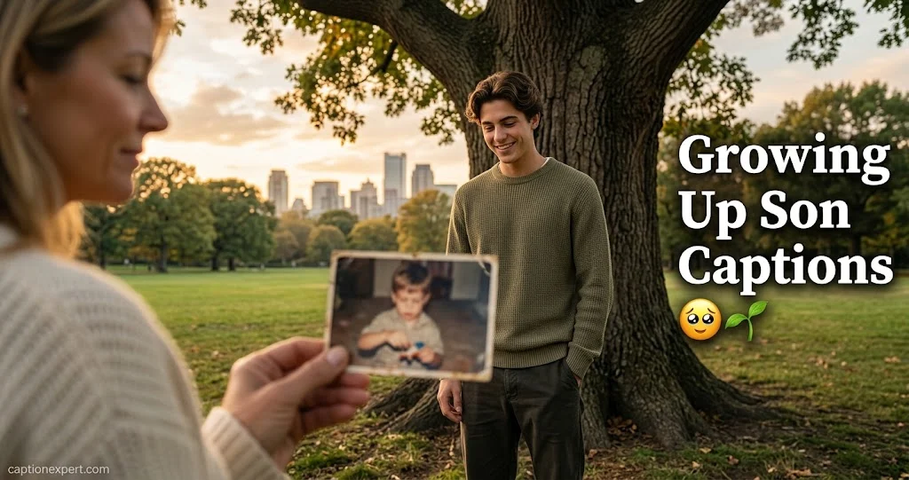 Growing Up Son Captions