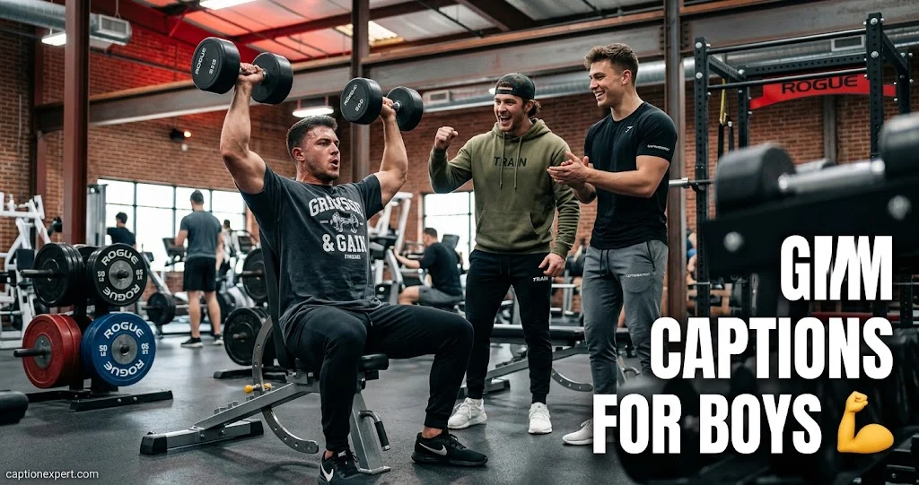 Gym Captions for Boys 