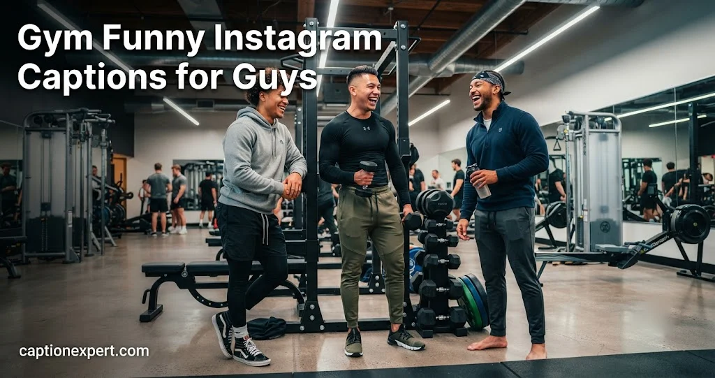 Gym Funny Instagram Captions for Guys
