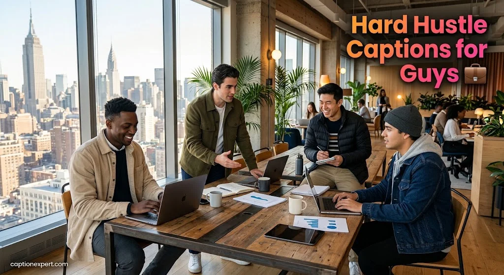 Hard Hustle Captions for Guys 