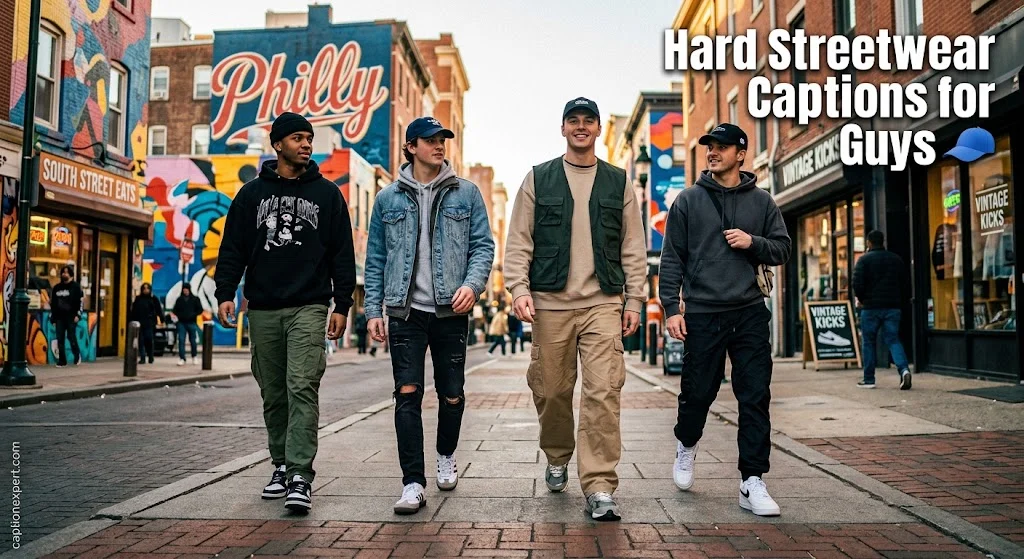 Hard Streetwear Captions for Guys