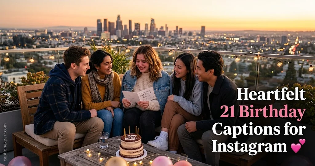 Heartfelt 21 Birthday Captions