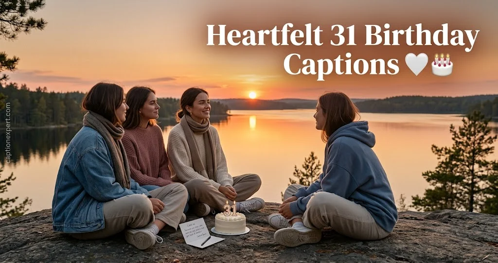 Heartfelt 31 Birthday Captions 