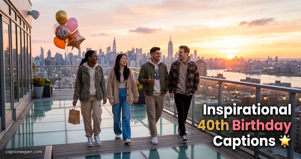 Inspirational 40th Birthday Captions