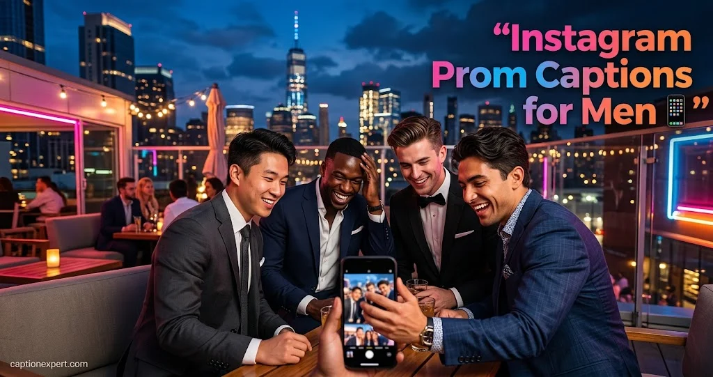 Instagram Prom Captions for Men 