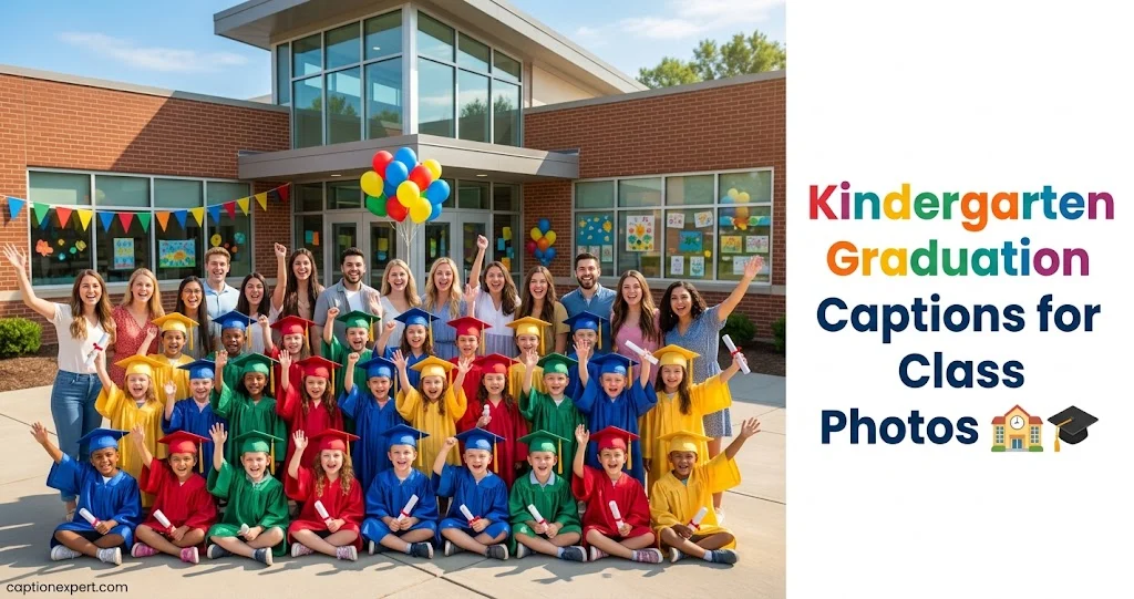 Kindergarten Graduation Captions for Class Photos