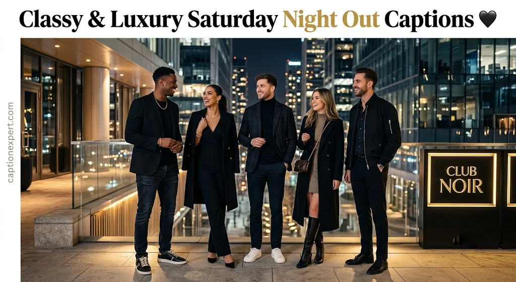  Luxury Saturday Night Out Captions