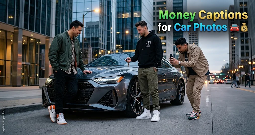 Money Captions for Car Photos 