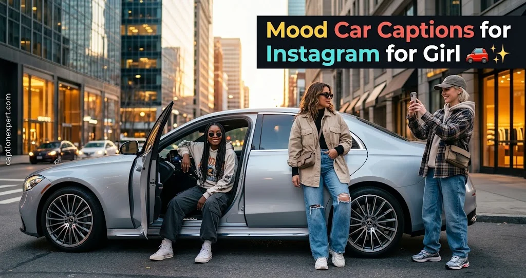 Mood Car Captions for Instagram for Girl