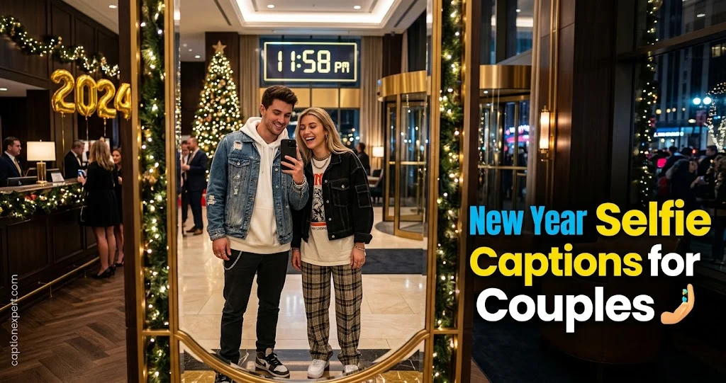 New Year Selfie Captions for Couples 