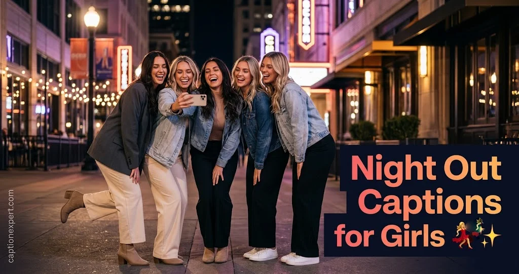 Night Out Captions for Girls