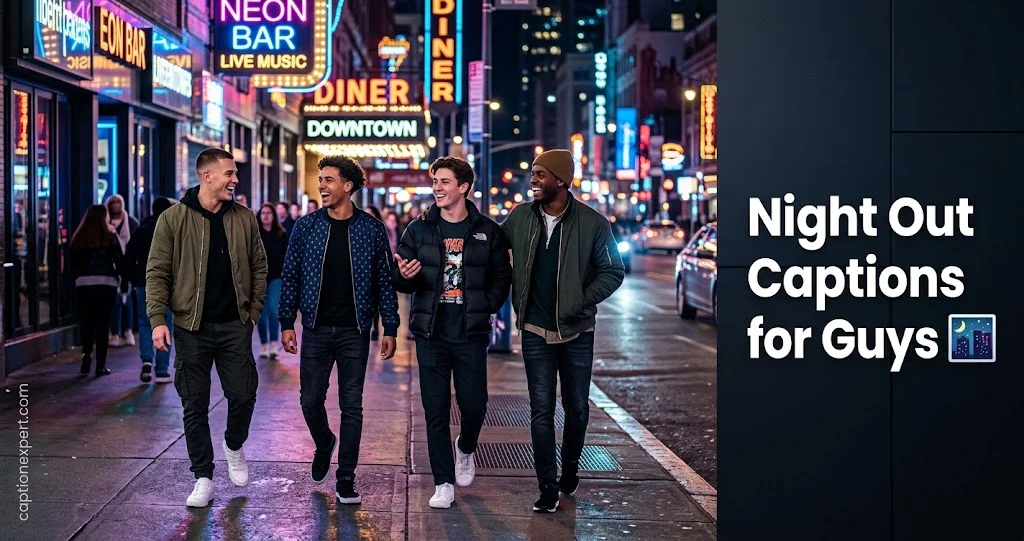 Night Out Captions for Guys