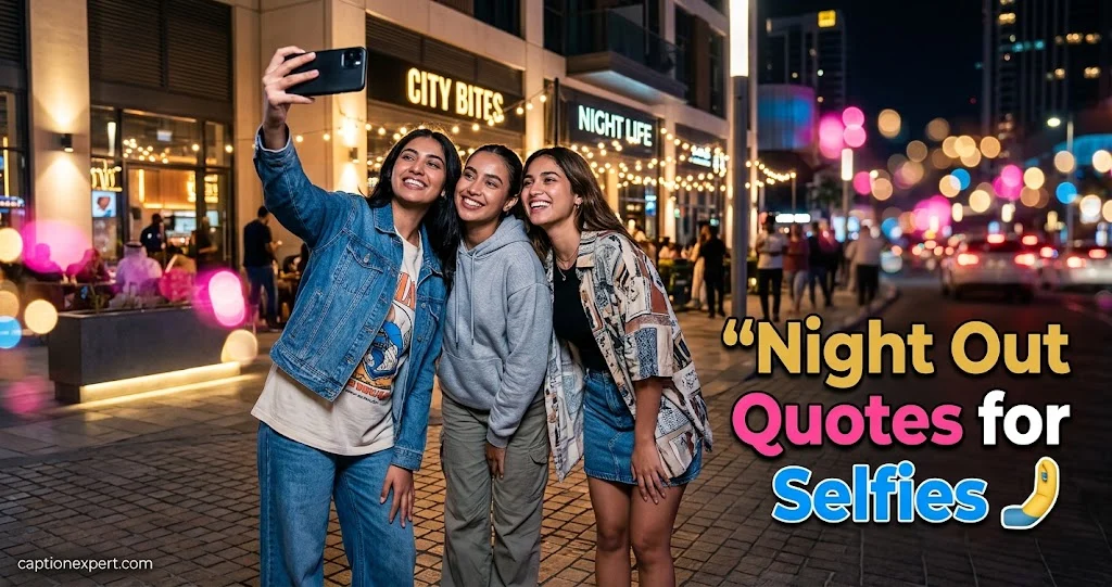 Night Out Quotes for Selfies