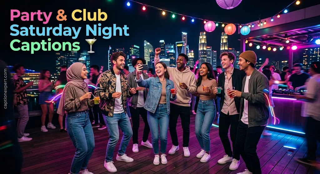  Party & Club Saturday Night Captions 