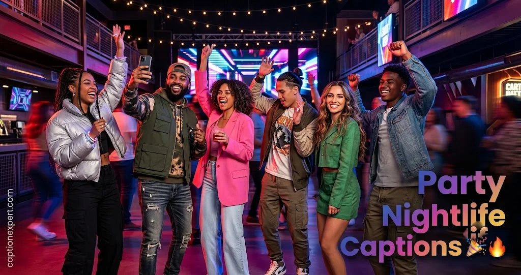 Party Nightlife Captions