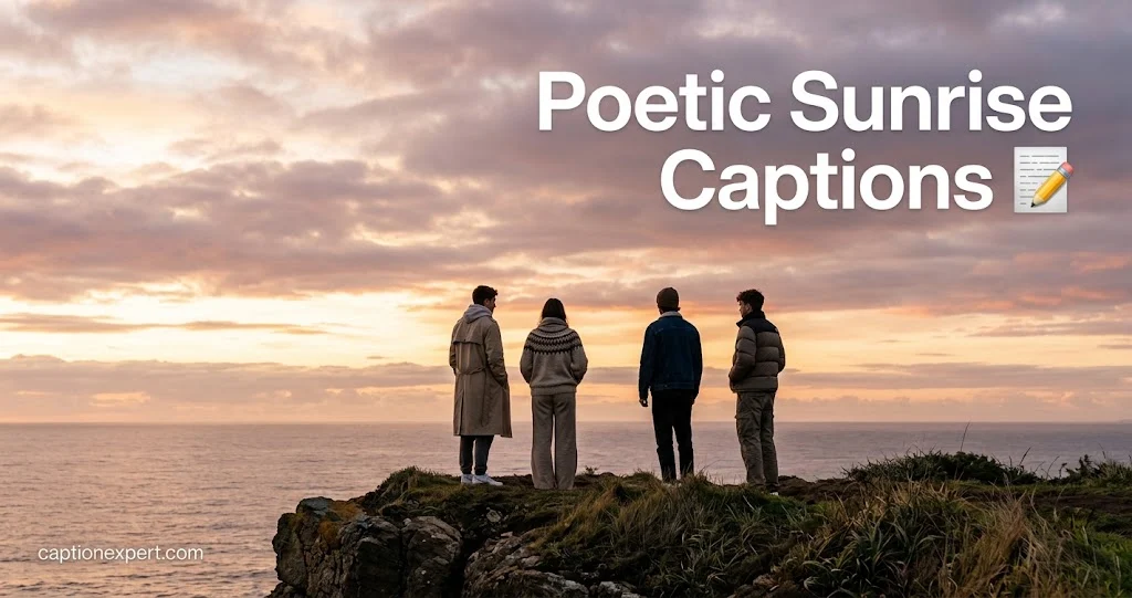 Poetic Sunrise Captions 